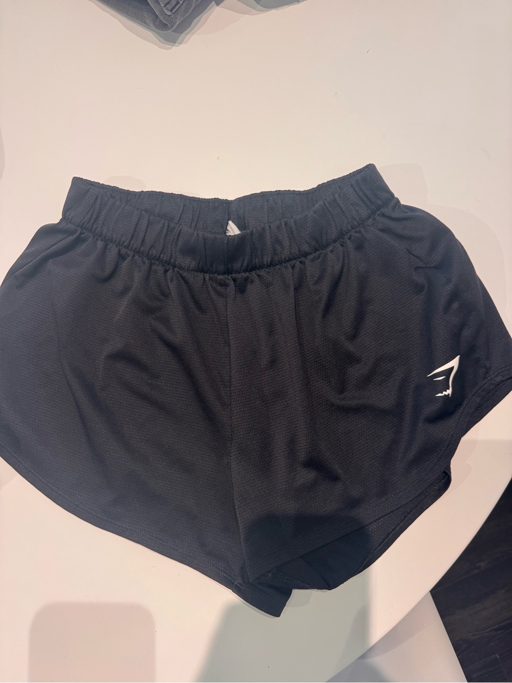 Gymshark Black Women's Athletic Shorts with Side Logo